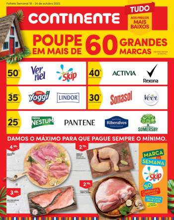 Folheto Continente Modelo - 18.10.2022 - 24.10.2022.