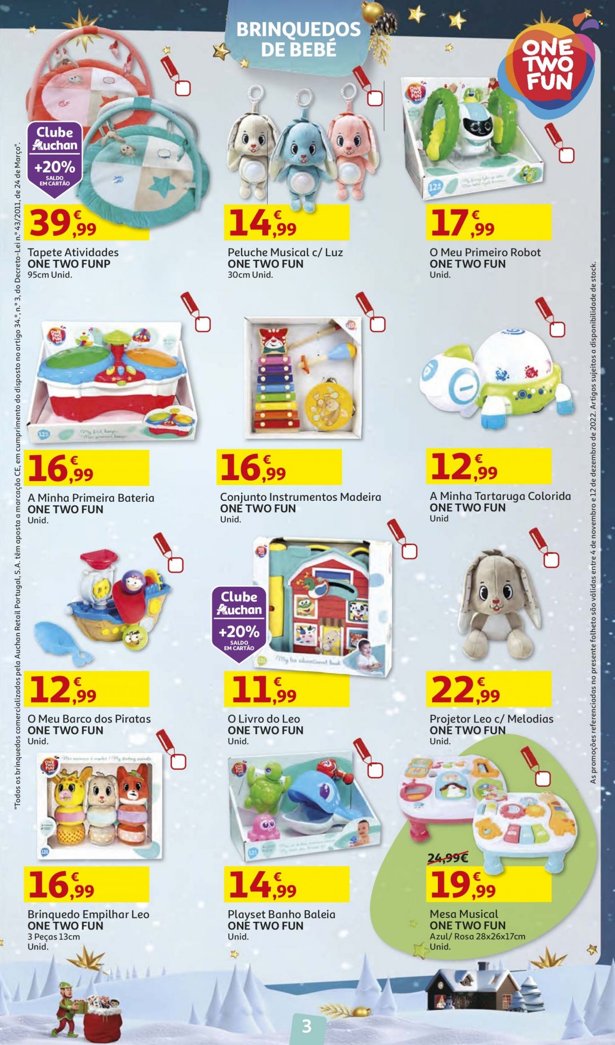 thumbnail - Folheto Auchan - 4.11.2022 - 12.12.2022 - Produtos em promoção - tapete, mesa. Página 3.