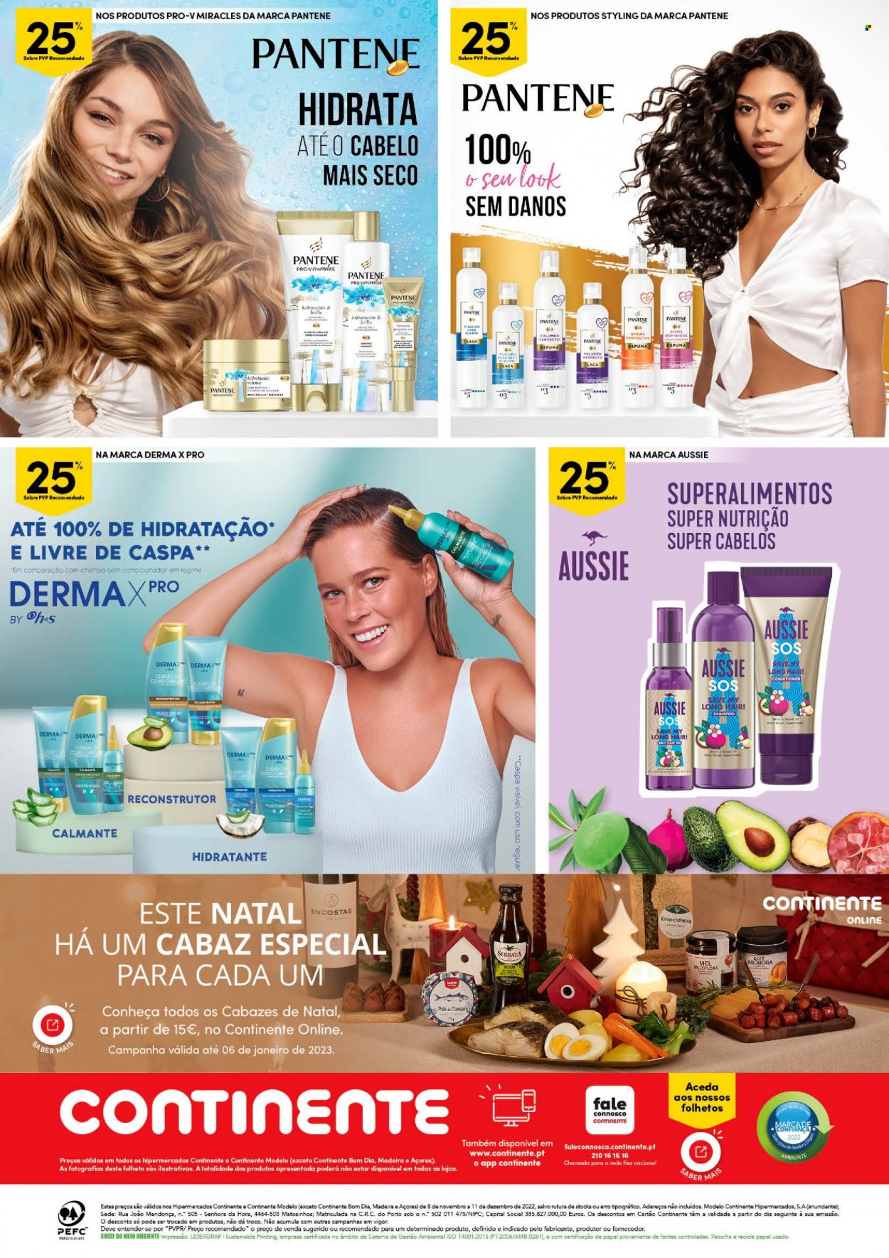 thumbnail - Folheto Continente - 8.11.2022 - 11.12.2022 - Produtos em promoção - shampoo, Pantene, erva. Página 32.