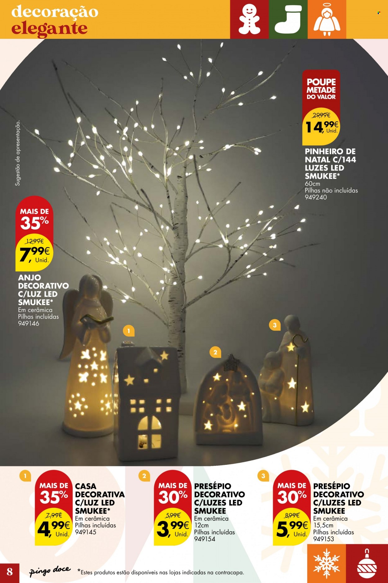 thumbnail - Folheto Pingo Doce - 16.11.2022 - 31.12.2022 - Produtos em promoção - decoração. Página 8.