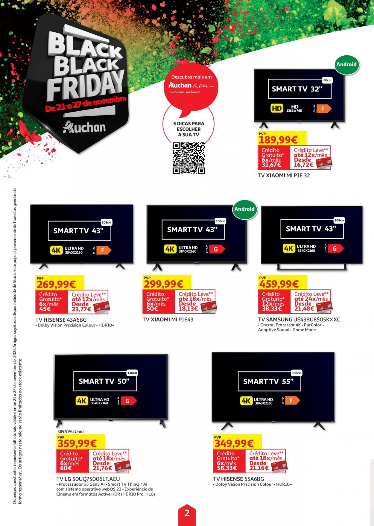 Folheto Auchan - 21.11.2022 - 27.11.2022. Página 2