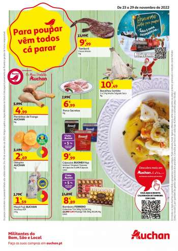 Folheto Auchan - 23.11.2022 - 29.11.2022.