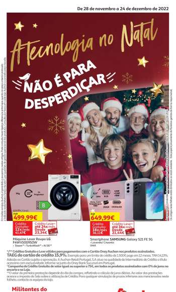 Folheto Auchan - 28.11.2022 - 24.12.2022.