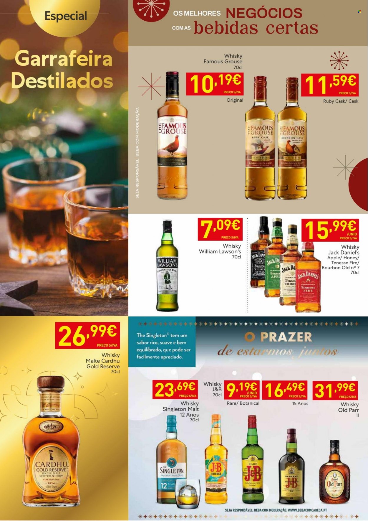 thumbnail - Folheto Recheio - 29.11.2022 - 5.12.2022 - Produtos em promoção - Jack Daniel's, whiskey, scotch whisky, bourbon. Página 4.