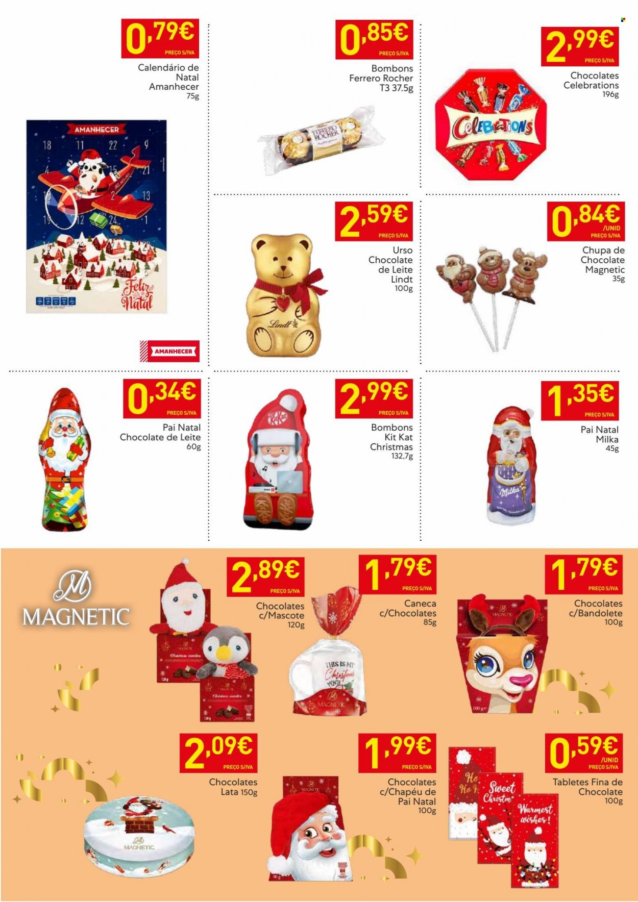 thumbnail - Folheto Recheio - 29.11.2022 - 5.12.2022 - Produtos em promoção - Milka, Ferrero Rocher, bombom, caramelos, caneca. Página 11.