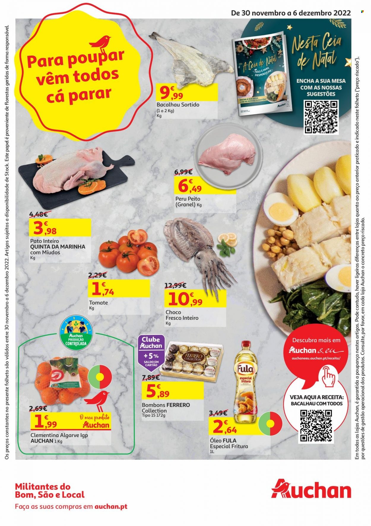 Folheto Auchan - 30.11.2022 - 6.12.2022. Página 1