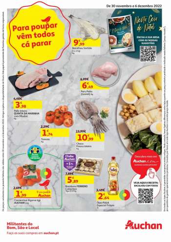 Folheto Auchan - 30.11.2022 - 6.12.2022.