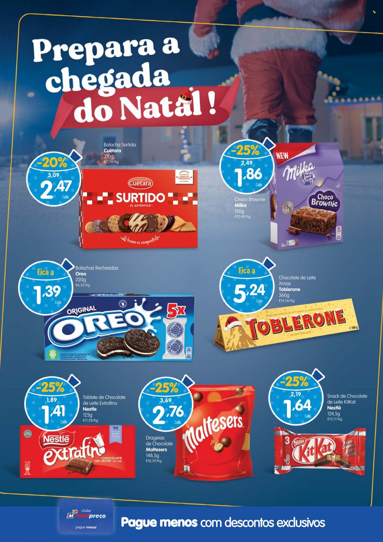 thumbnail - Folheto Minipreço - 1.12.2022 - 7.12.2022 - Produtos em promoção - Milka, Oreo, Nestlé, bolachas. Página 10.
