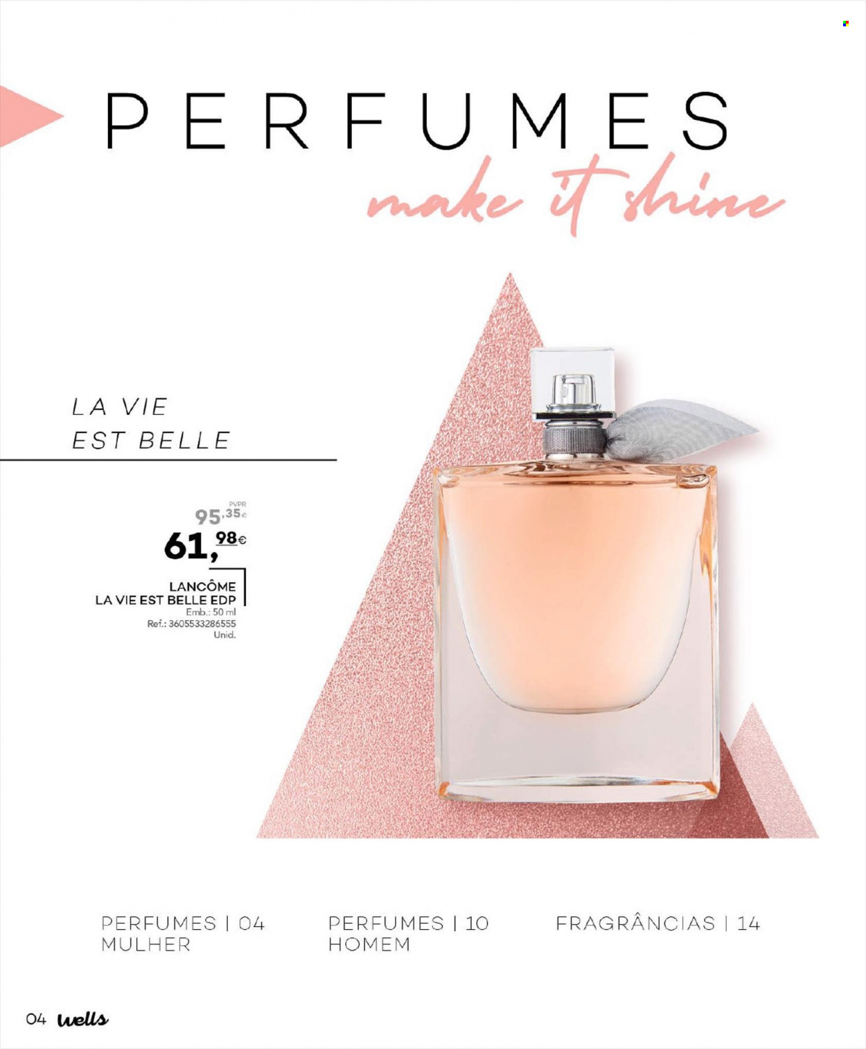 thumbnail - Folheto Well's - 4.11.2022 - 31.12.2022 - Produtos em promoção - Lancôme, eau de parfum, perfume. Página 4.