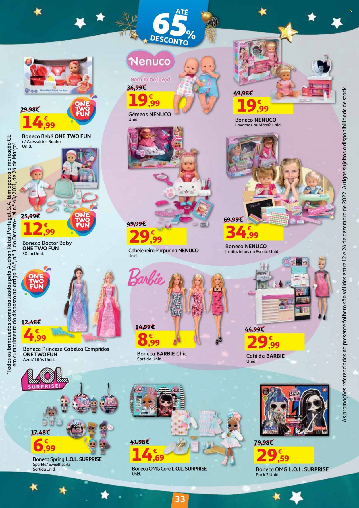 Folheto Auchan - 12.12.2022 - 24.12.2022. Página 33