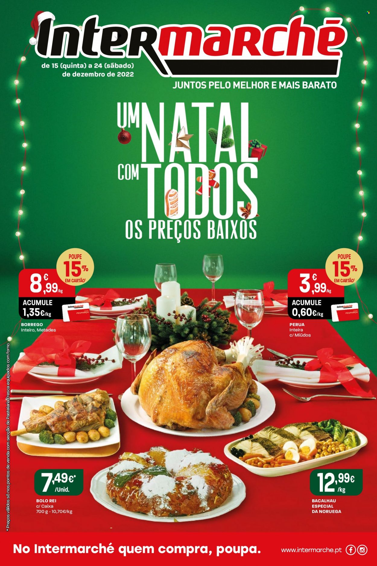 Folheto Intermarché - 15.12.2022 - 24.12.2022. Página 1