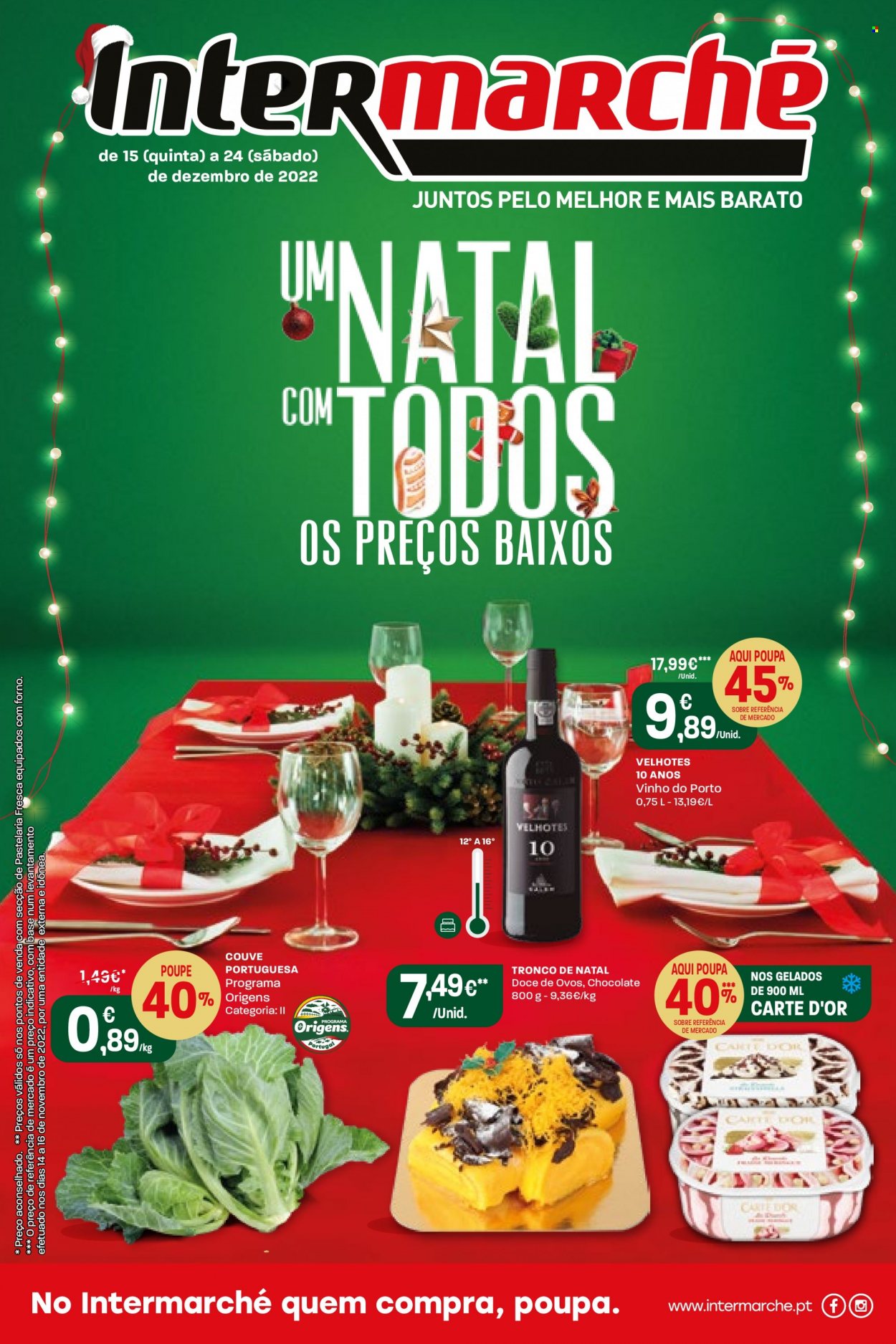 Folheto Intermarché - 15.12.2022 - 24.12.2022. Página 1