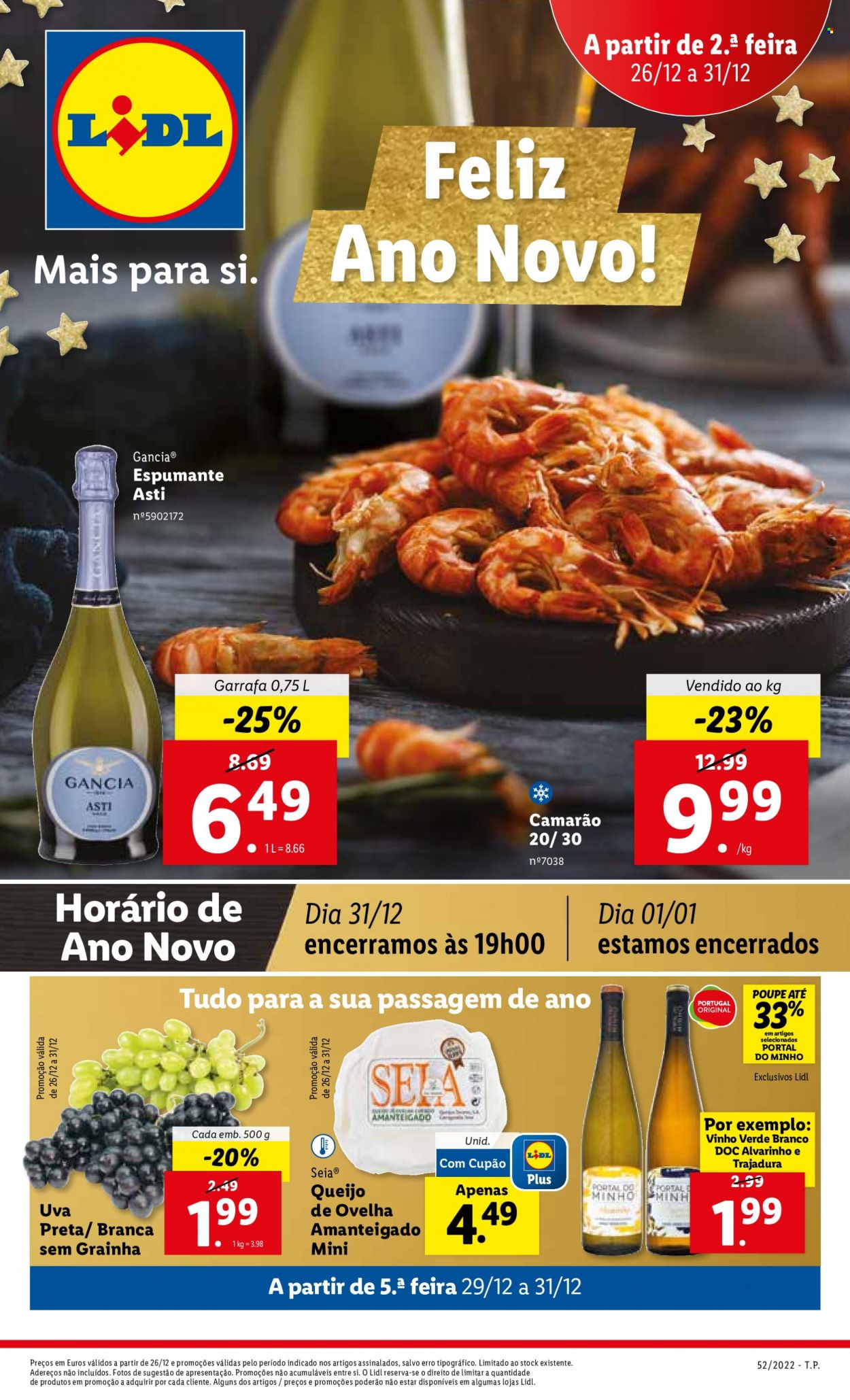 Folheto Lidl - 26.12.2022 - 31.12.2022. Página 1