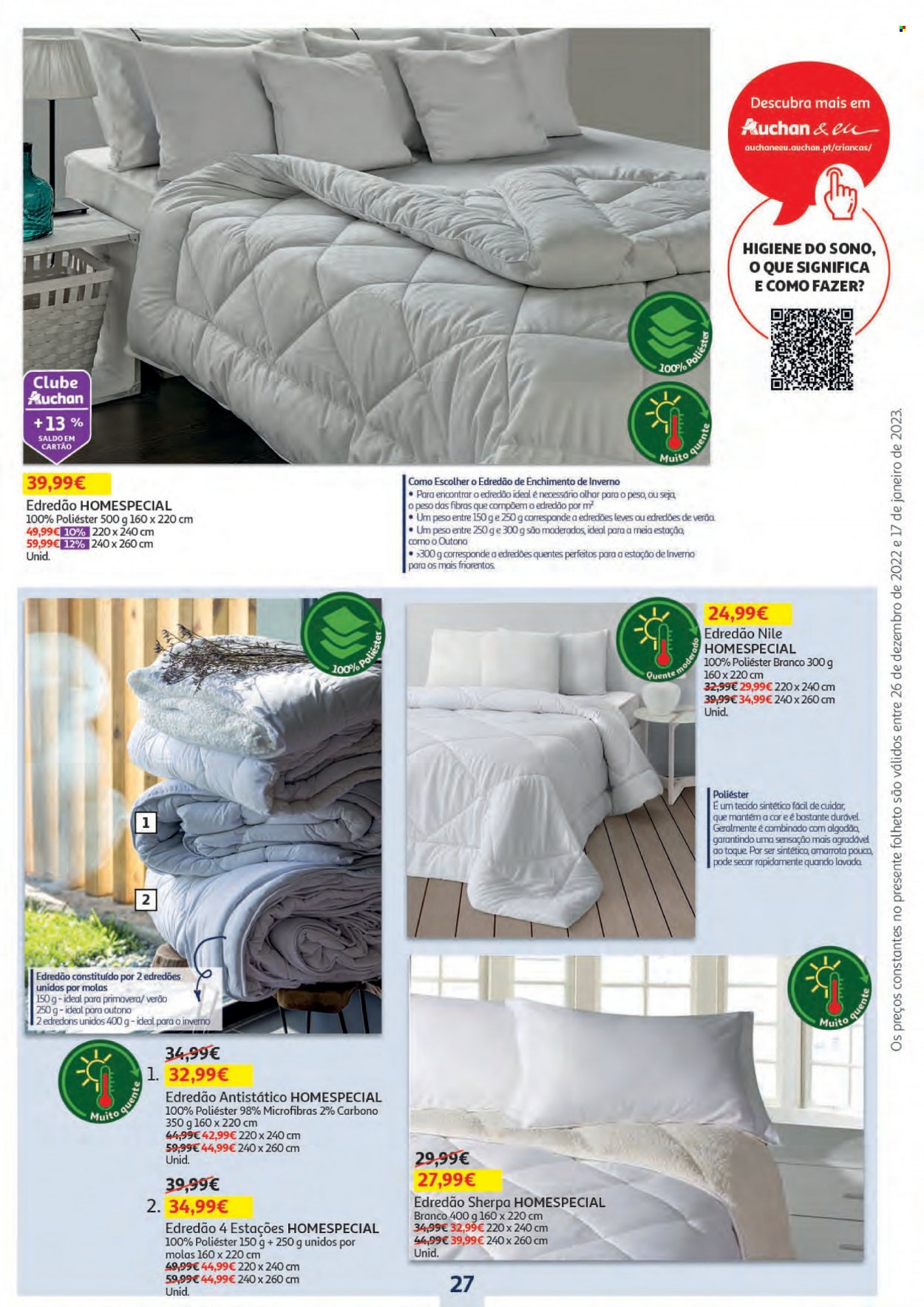 Folheto Auchan - 26.12.2022 - 17.1.2023. Página 27