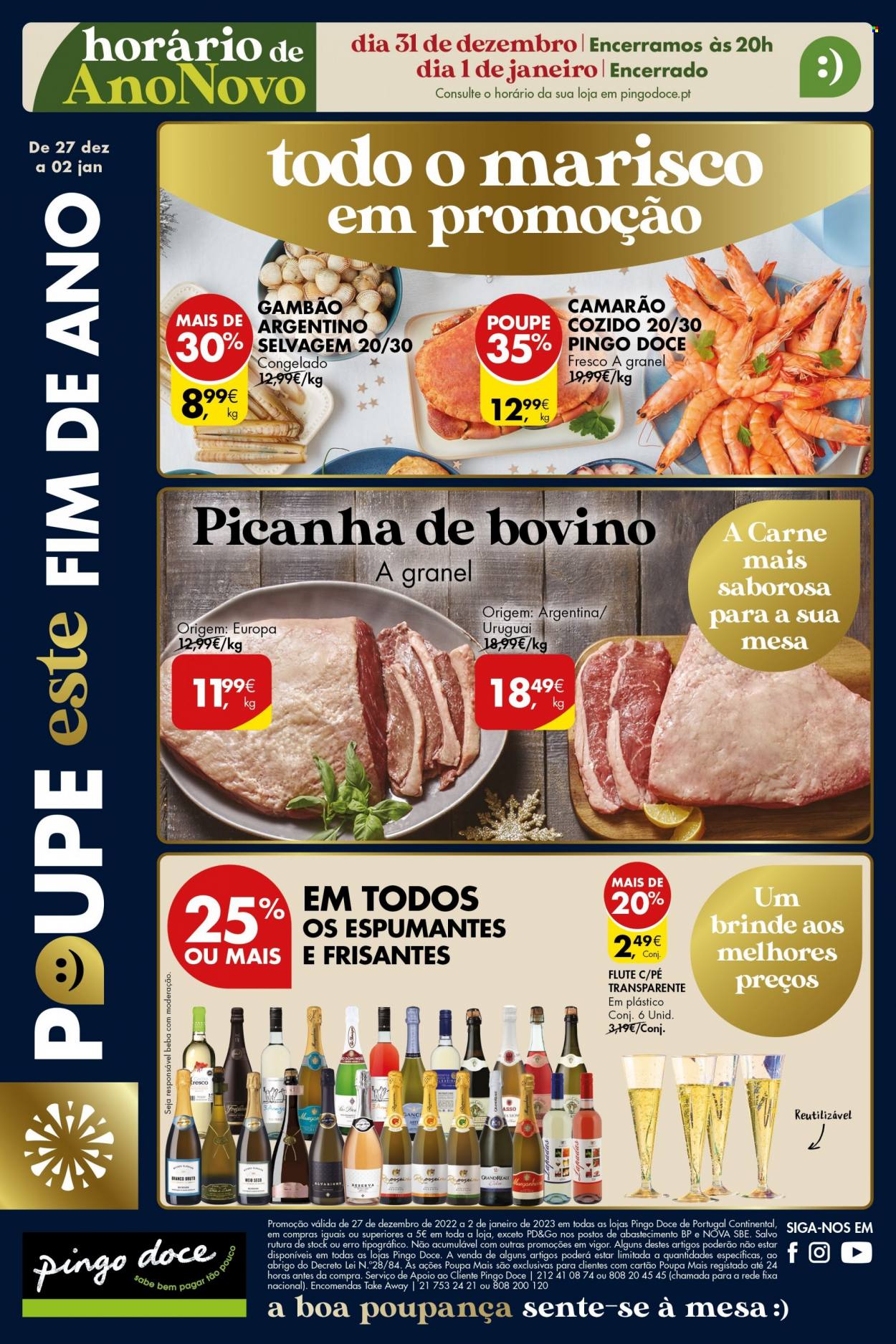 Folheto Pingo Doce - 27.12.2022 - 2.1.2023. Página 1
