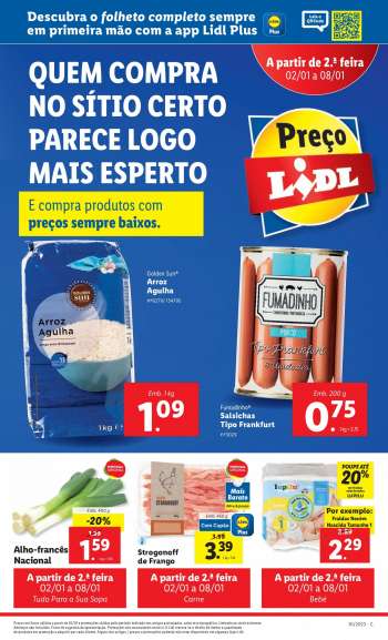 Folheto Lidl - 2.1.2023 - 8.1.2023.