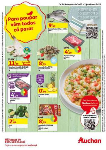 Folheto Auchan - 28.12.2022 - 3.1.2023.