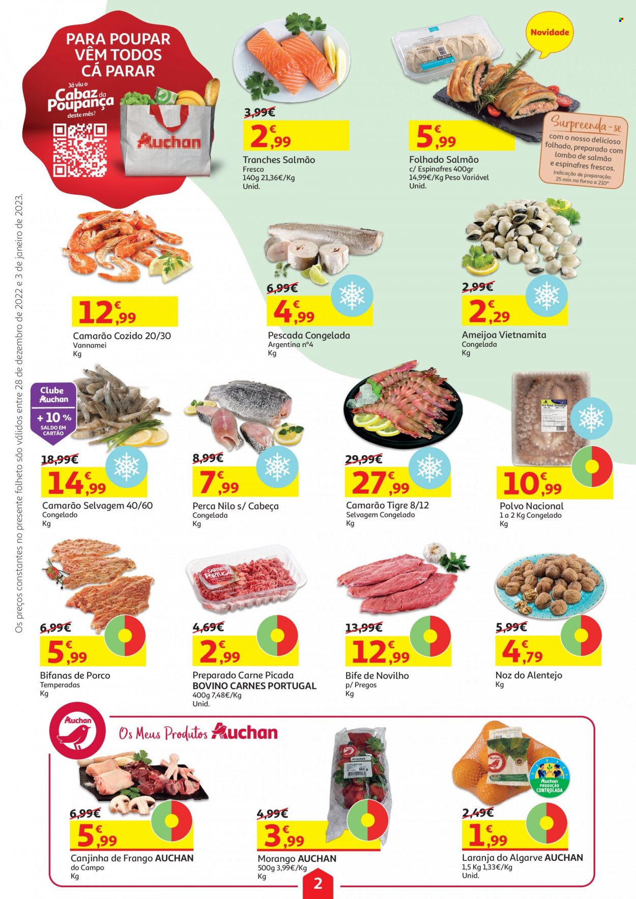 Folheto Auchan - 28.12.2022 - 3.1.2023. Página 2