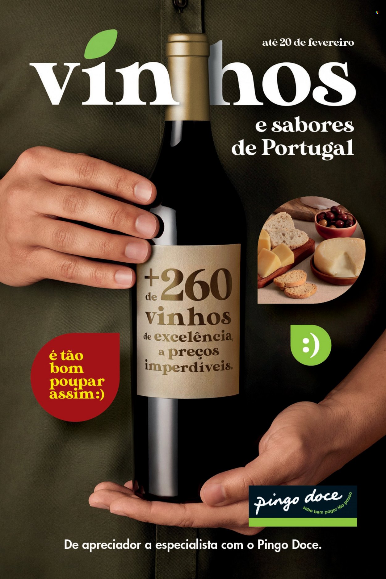 thumbnail - Folheto Pingo Doce - 17.1.2023 - 20.2.2023 - Produtos em promoção - vinho. Página 1.