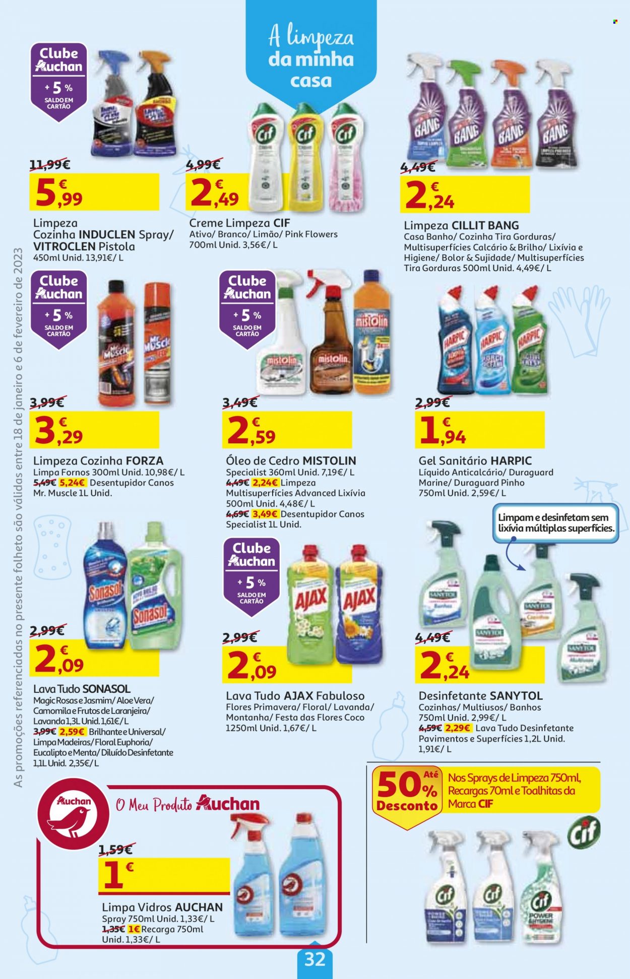 Folheto Auchan - 18.1.2023 - 6.2.2023. Página 32