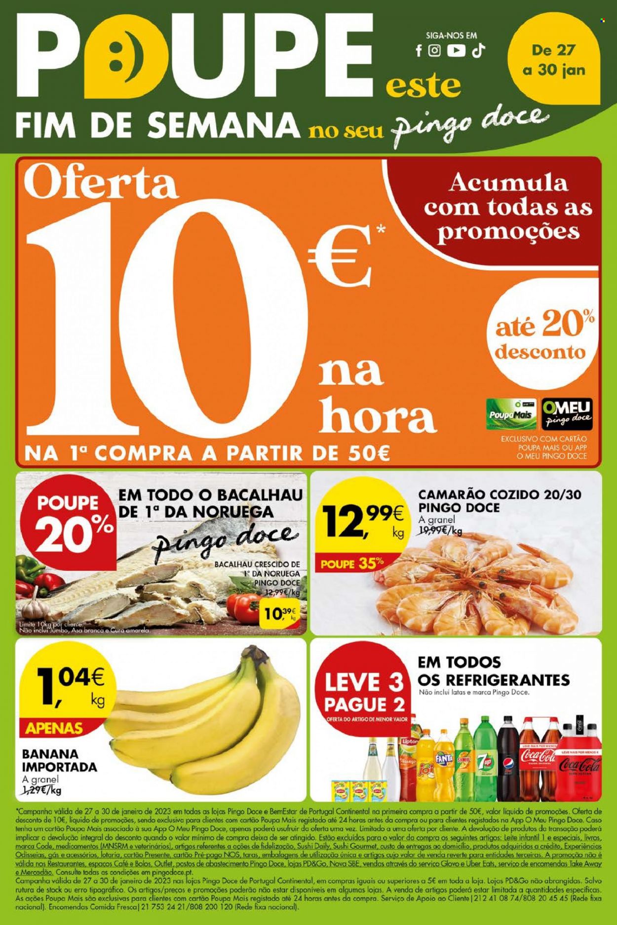 Folheto Pingo Doce - 27.1.2023 - 30.1.2023. Página 1