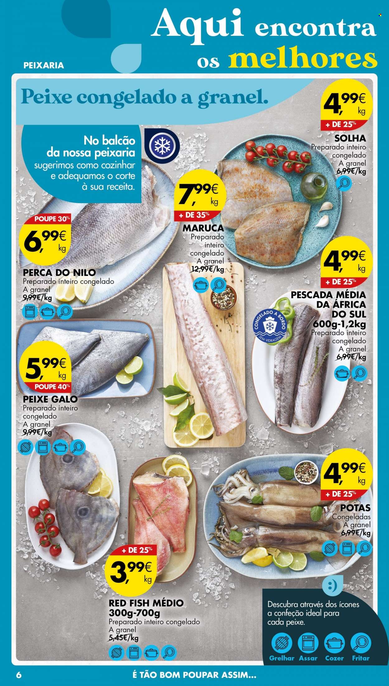 thumbnail - Folheto Pingo Doce - 31.1.2023 - 6.2.2023 - Produtos em promoção - peixe, barrinhas de pescada, solha, maruca, red fish. Página 17.