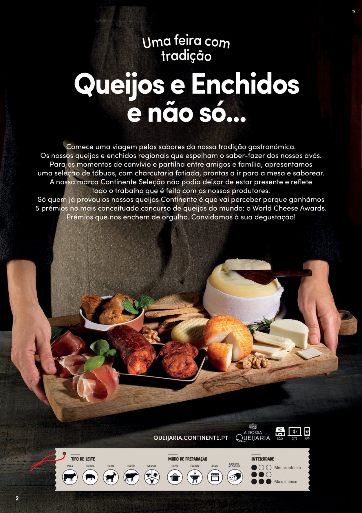 thumbnail - Folheto Continente - 31.1.2023 - 26.2.2023 - Produtos em promoção - queijo. Página 2.