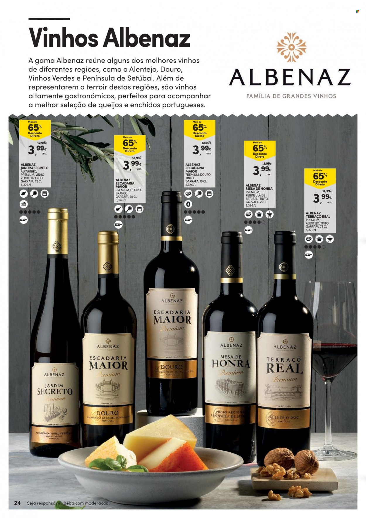 thumbnail - Folheto Continente - 31.1.2023 - 26.2.2023 - Produtos em promoção - vinho, vinho branco, vinho tinto, vinho verde. Página 24.