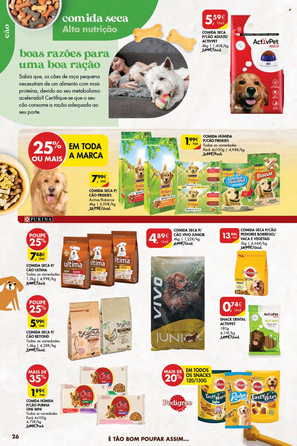 thumbnail - Folheto Pingo Doce - 2.2.2023 - 8.2.2023 - Produtos em promoção - arroz, Friskies, Pedigree, Purina, ração. Página 26.