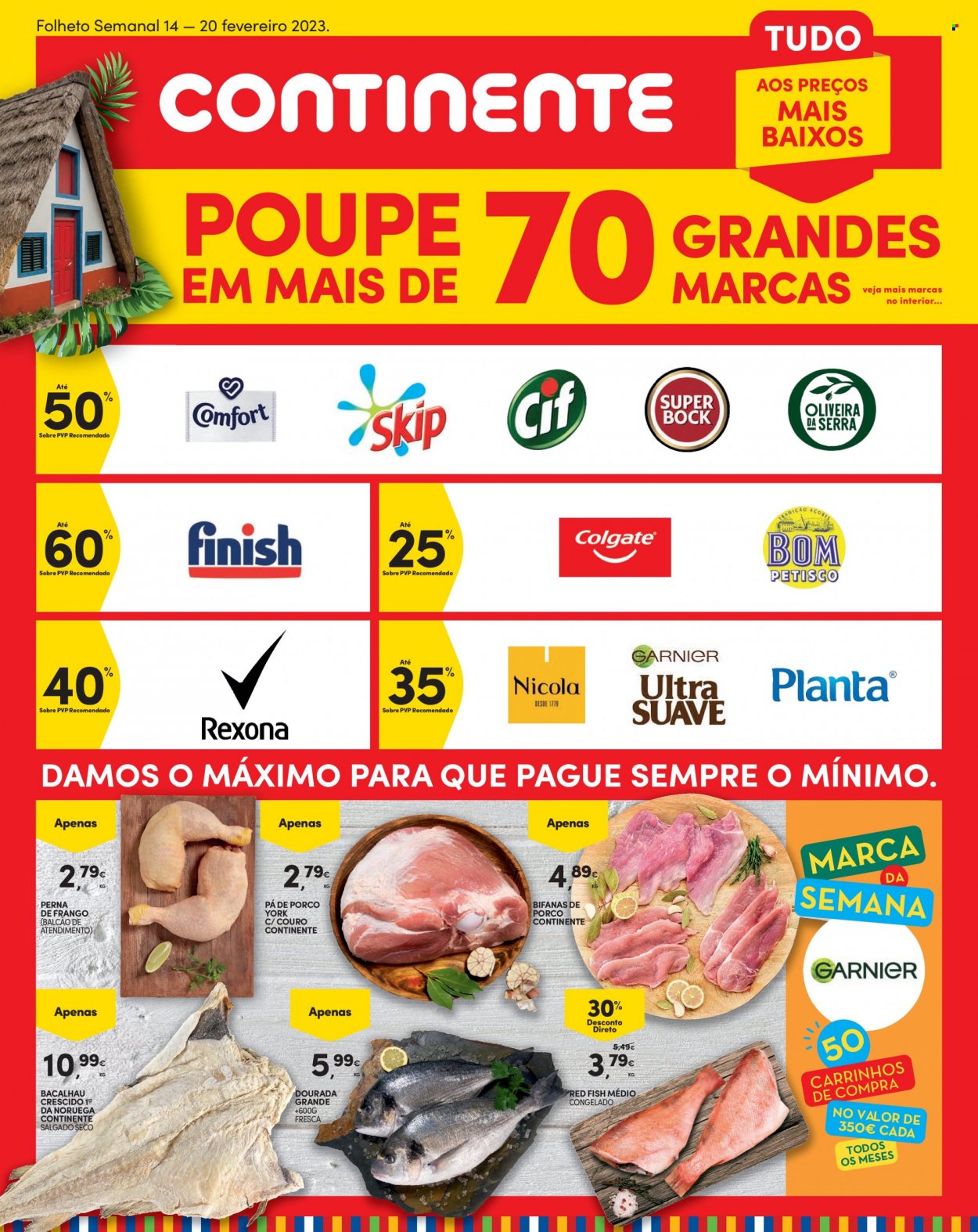 Folheto Continente Modelo - 14.2.2023 - 20.2.2023. Página 1