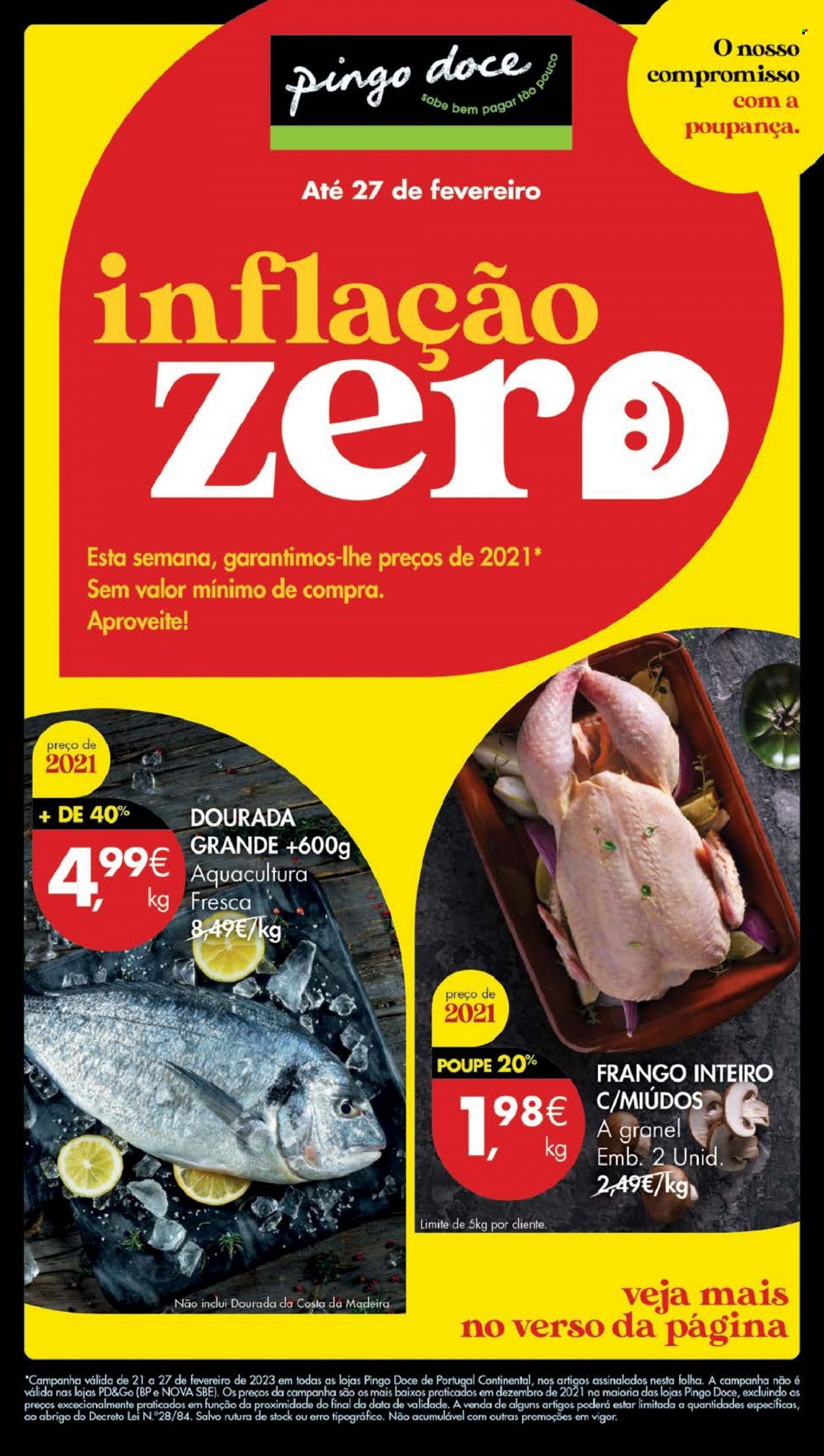 Folheto Pingo Doce - 21.2.2023 - 27.2.2023. Página 1
