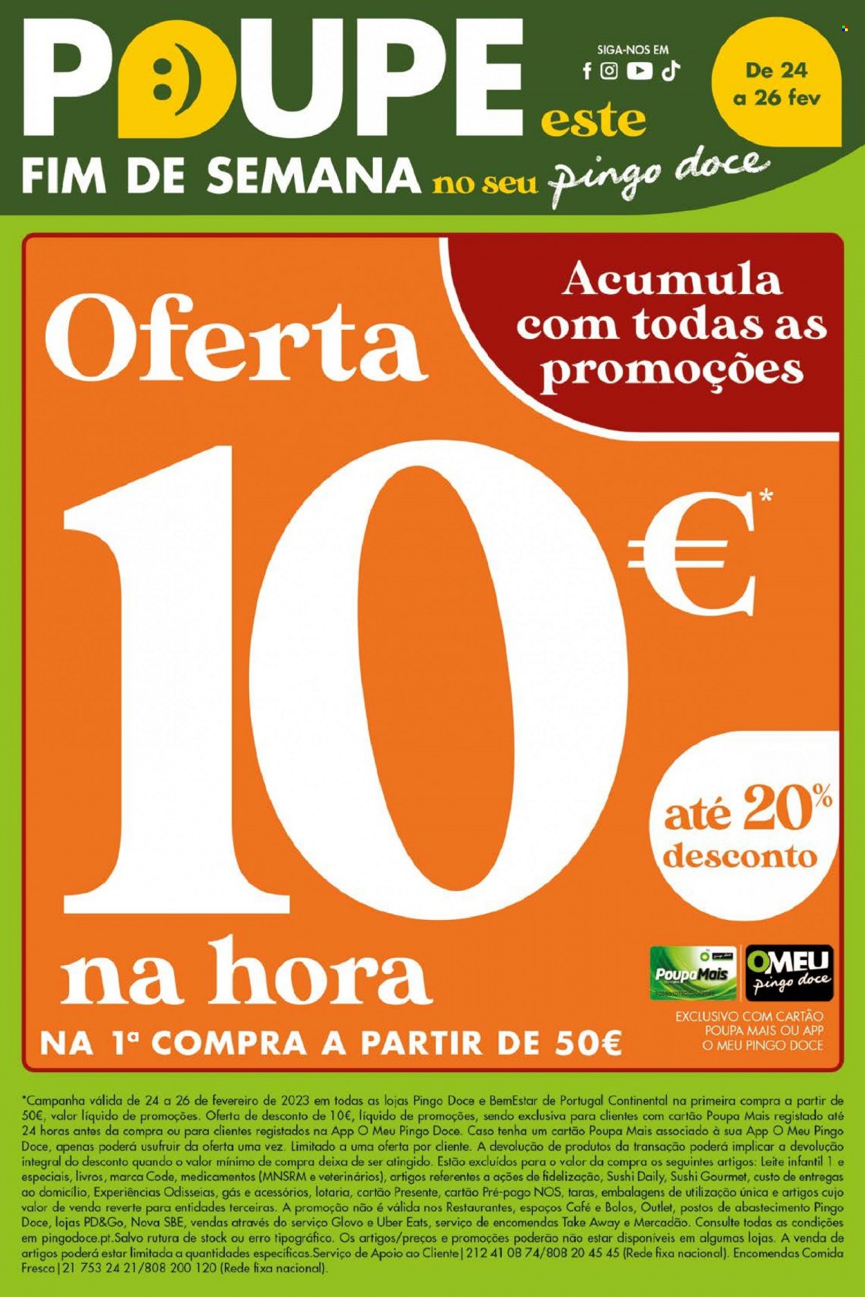 Folheto Pingo Doce - 24.2.2023 - 26.2.2023. Página 1