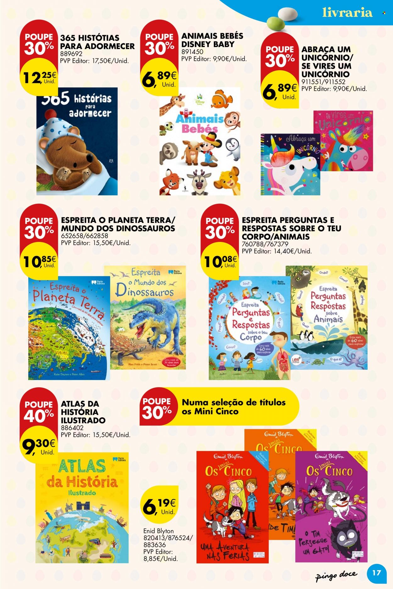 thumbnail - Folheto Pingo Doce - 7.3.2023 - 10.4.2023 - Produtos em promoção - Disney, unicórnio. Página 17.