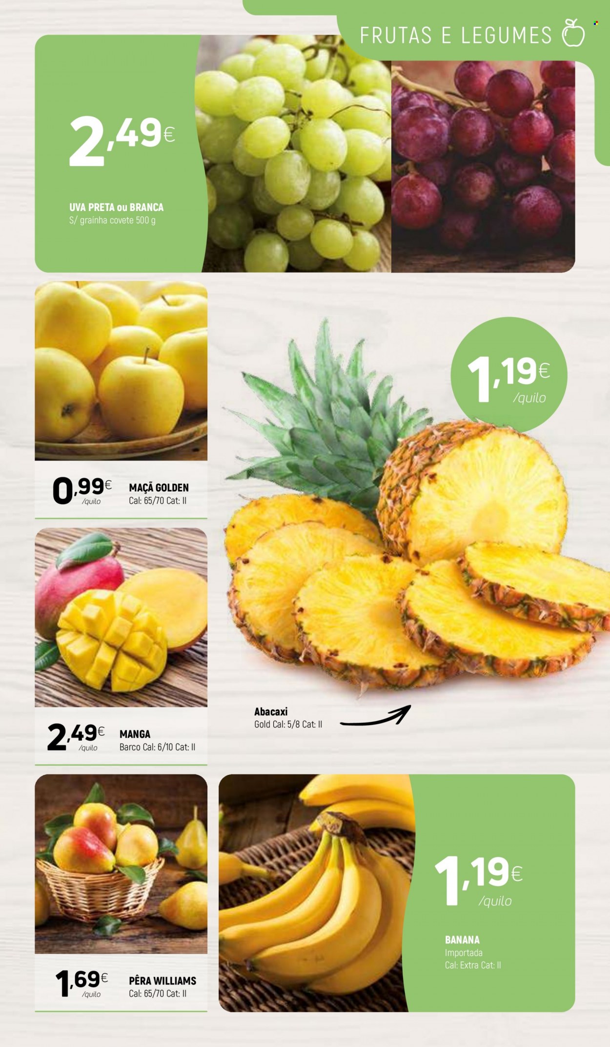 thumbnail - Folheto Coviran - 14.3.2023 - 26.3.2023 - Produtos em promoção - banana, maçã, pera, abacaxi, uva, uva preta, manga. Página 3.