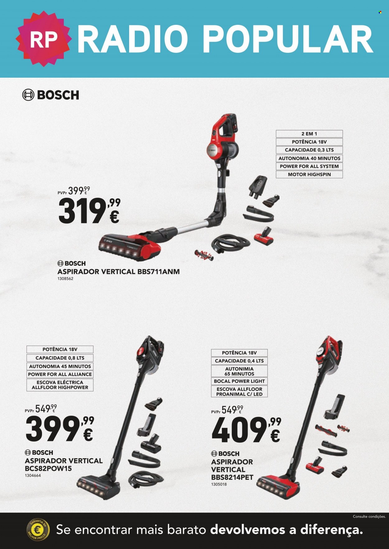 thumbnail - Folheto Radio Popular - 13.3.2023 - 31.3.2023 - Produtos em promoção - aspirador, aspirador vertical, Bosch. Página 4.