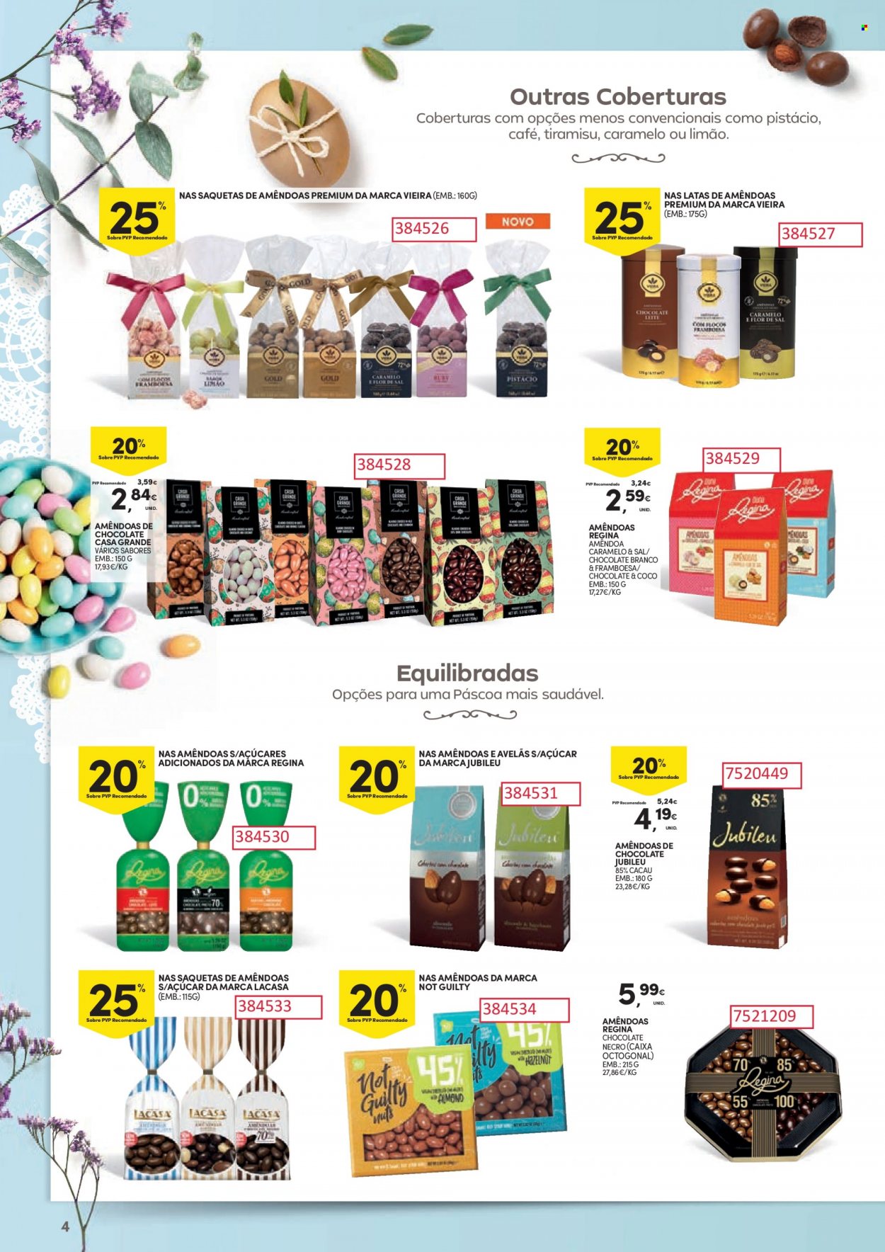 thumbnail - Folheto Continente - 21.3.2023 - 9.4.2023 - Produtos em promoção - amêndoas de chocolate, café. Página 4.
