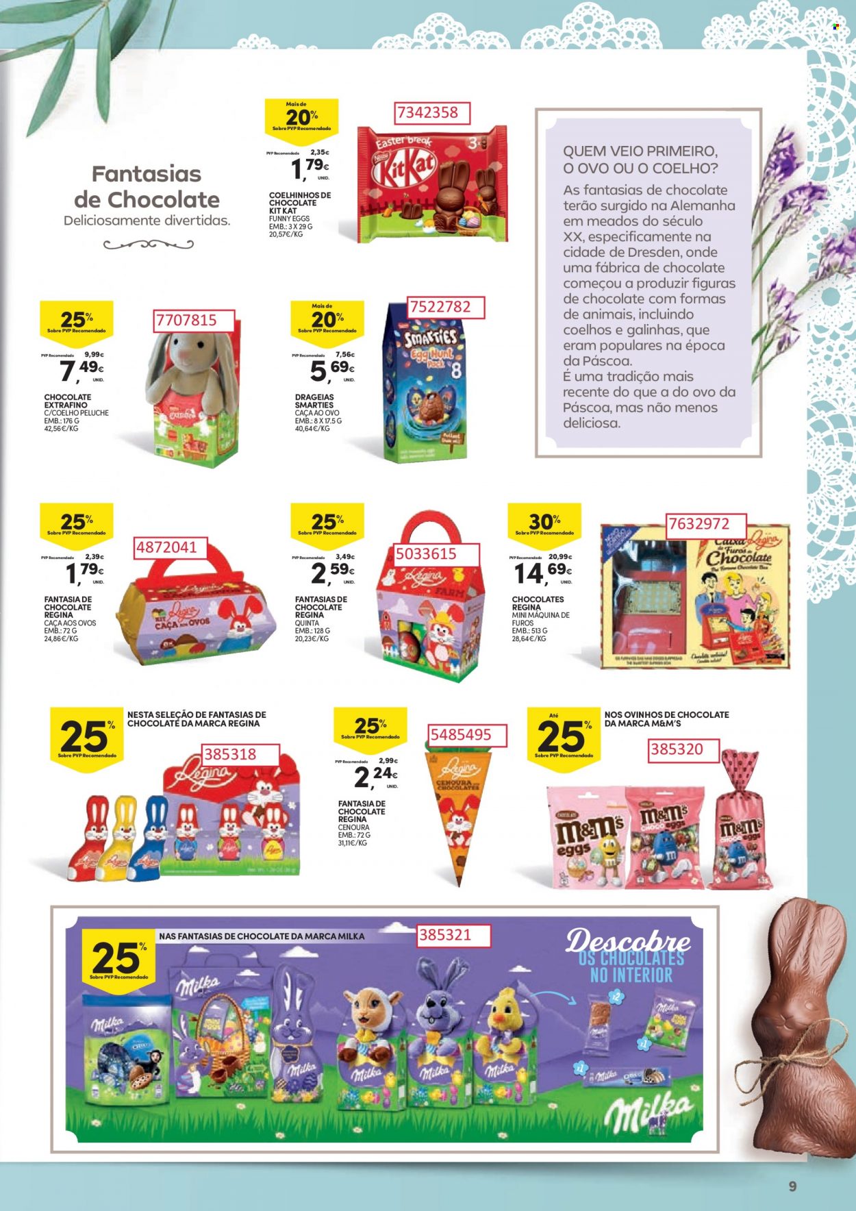 thumbnail - Folheto Continente - 21.3.2023 - 9.4.2023 - Produtos em promoção - cenoura, Milka, M&M's, ovinhos, ovo de chocolate. Página 9.