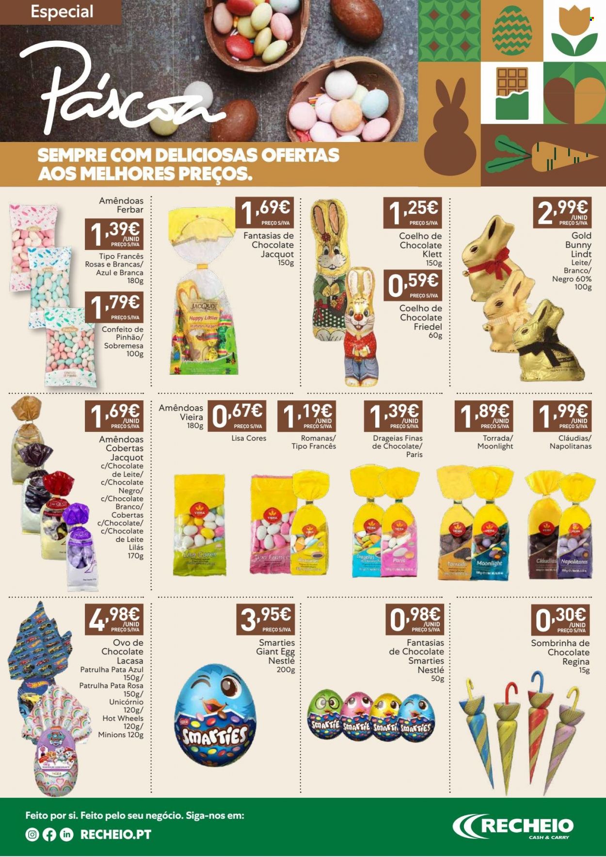 thumbnail - Folheto Recheio - 21.3.2023 - 27.3.2023 - Produtos em promoção - sobremesa, Ferbar, amêndoa, Nestlé, ovo de chocolate. Página 16.