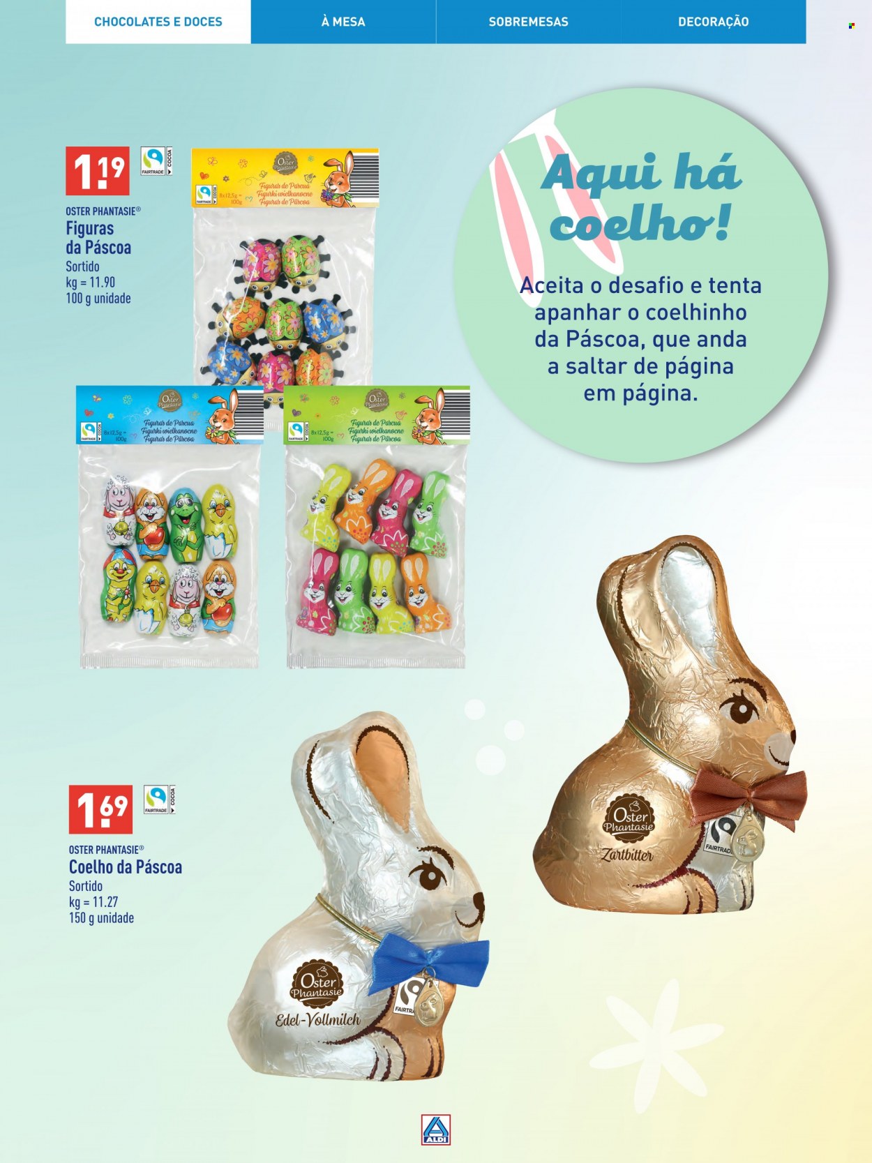 thumbnail - Folheto Aldi - Produtos em promoção - coelho de Páscoa, figuras de Páscoa, decoração, Oster. Página 8.