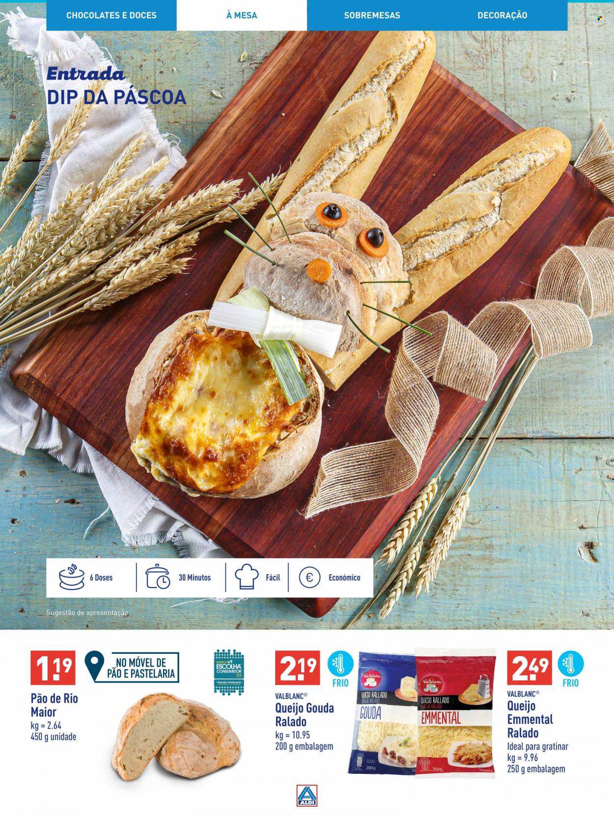 thumbnail - Folheto Aldi - Produtos em promoção - queijo, gouda, decoração. Página 18.