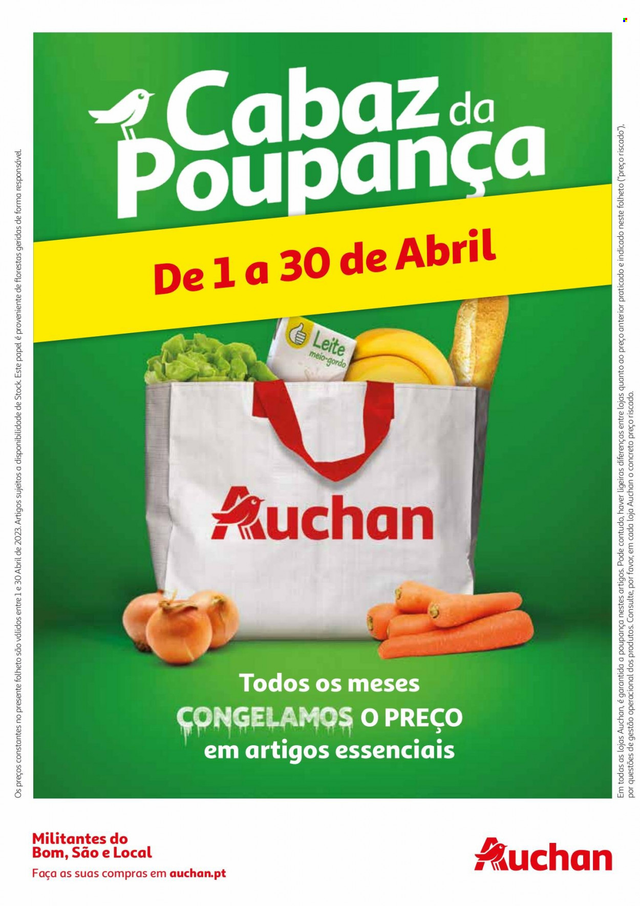 Folheto Auchan - 1.4.2023 - 30.4.2023. Página 1