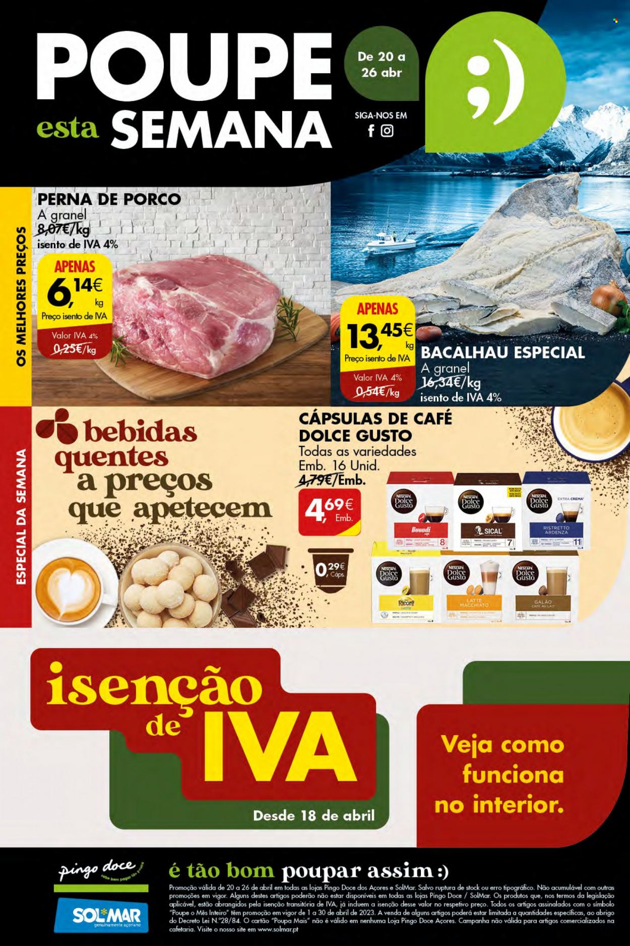 Folheto Pingo Doce - 20.4.2023 - 26.4.2023. Página 1