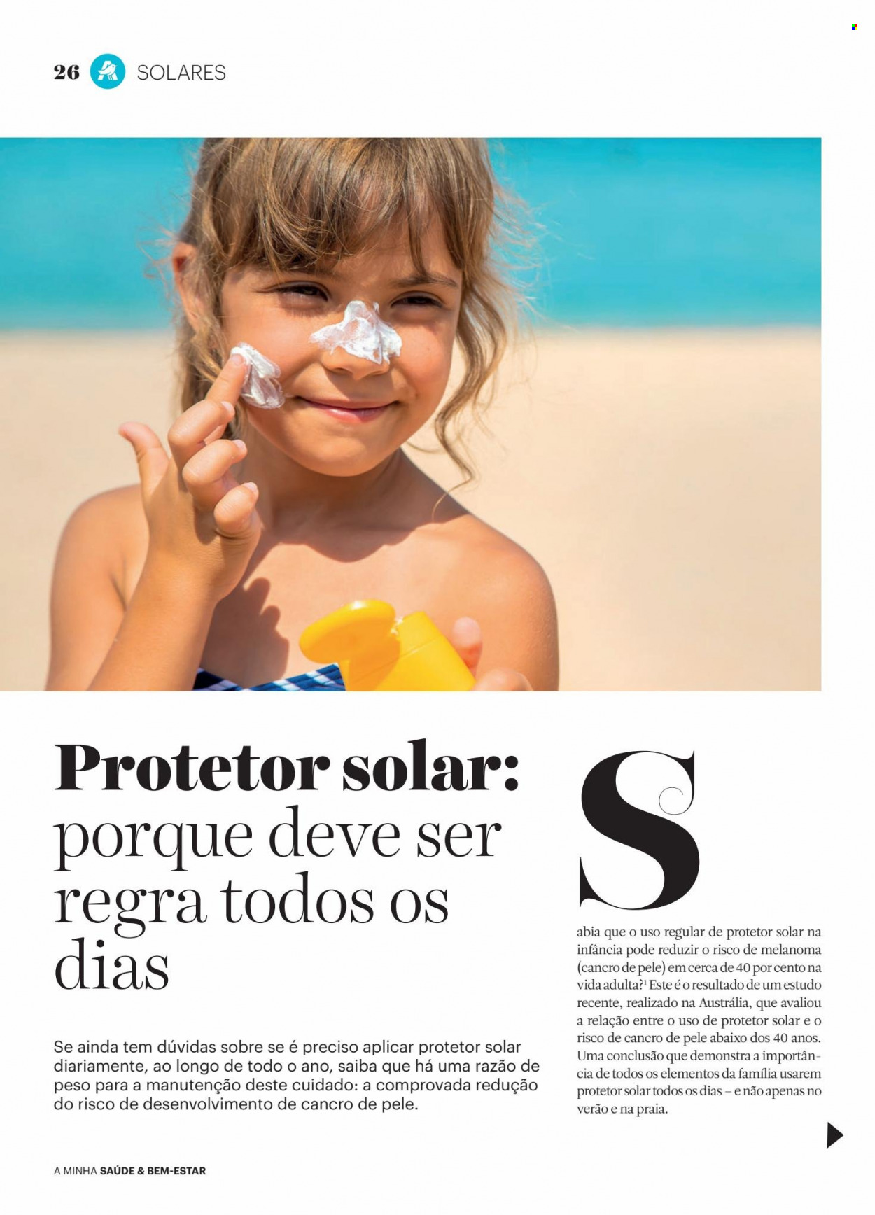 thumbnail - Folheto Auchan - 29.4.2023 - 30.5.2023 - Produtos em promoção - creme solar. Página 26.
