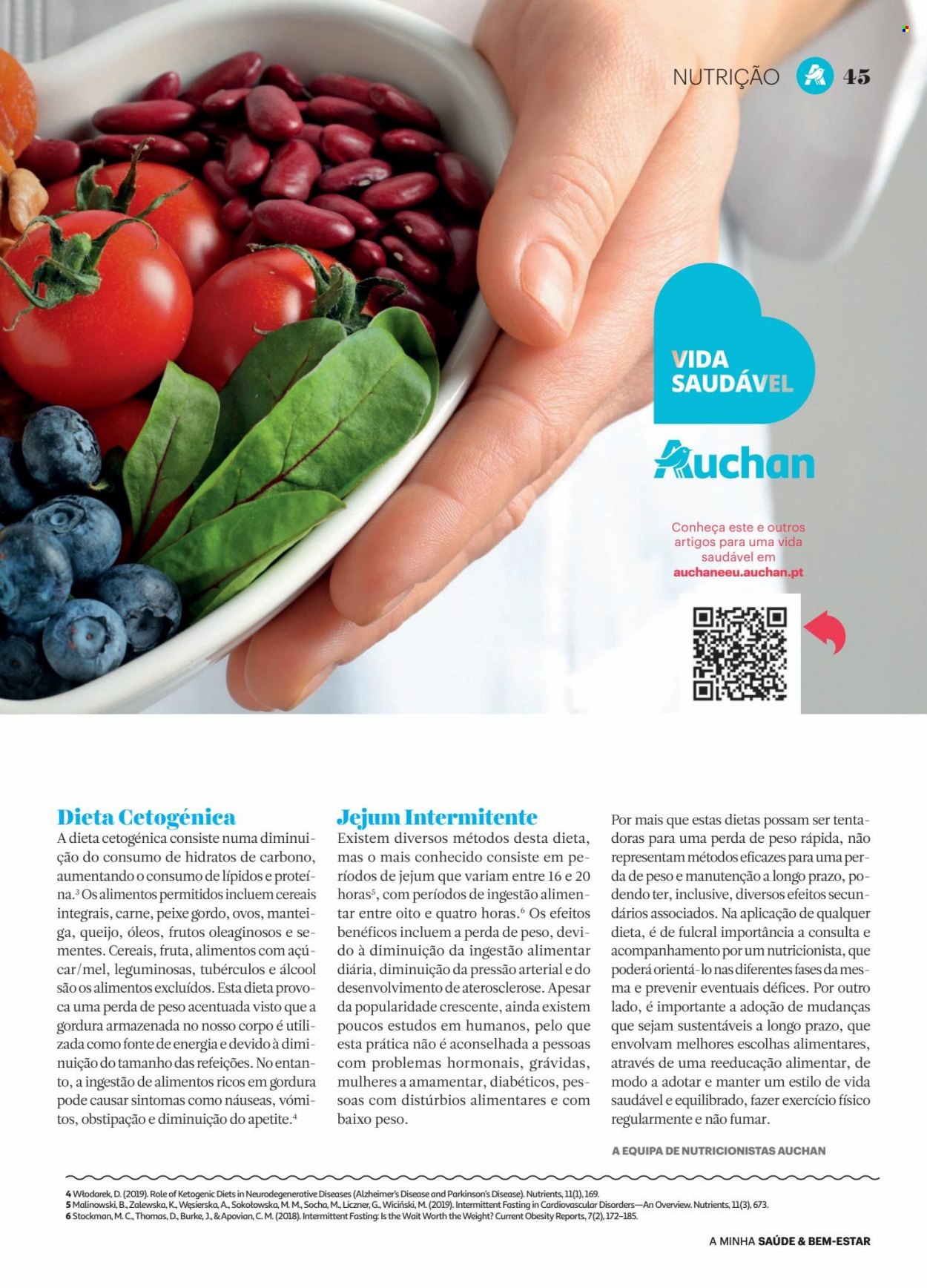 thumbnail - Folheto Auchan - 29.4.2023 - 30.5.2023 - Produtos em promoção - carne, peixe, queijo, ovos, leguminosas, cereais. Página 45.