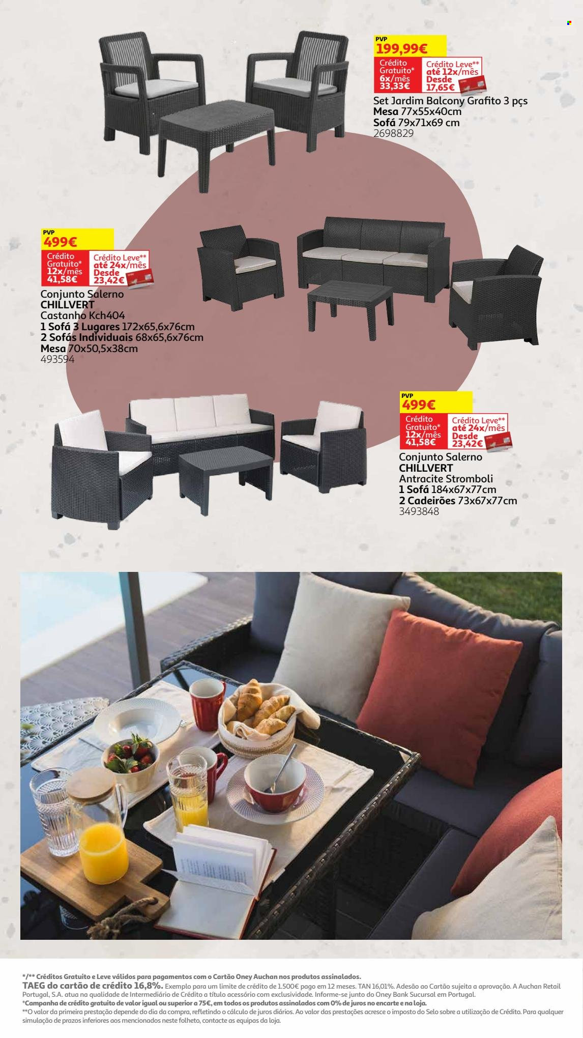 thumbnail - Folheto Auchan - 8.5.2023 - 30.7.2023 - Produtos em promoção - mesa. Página 13.