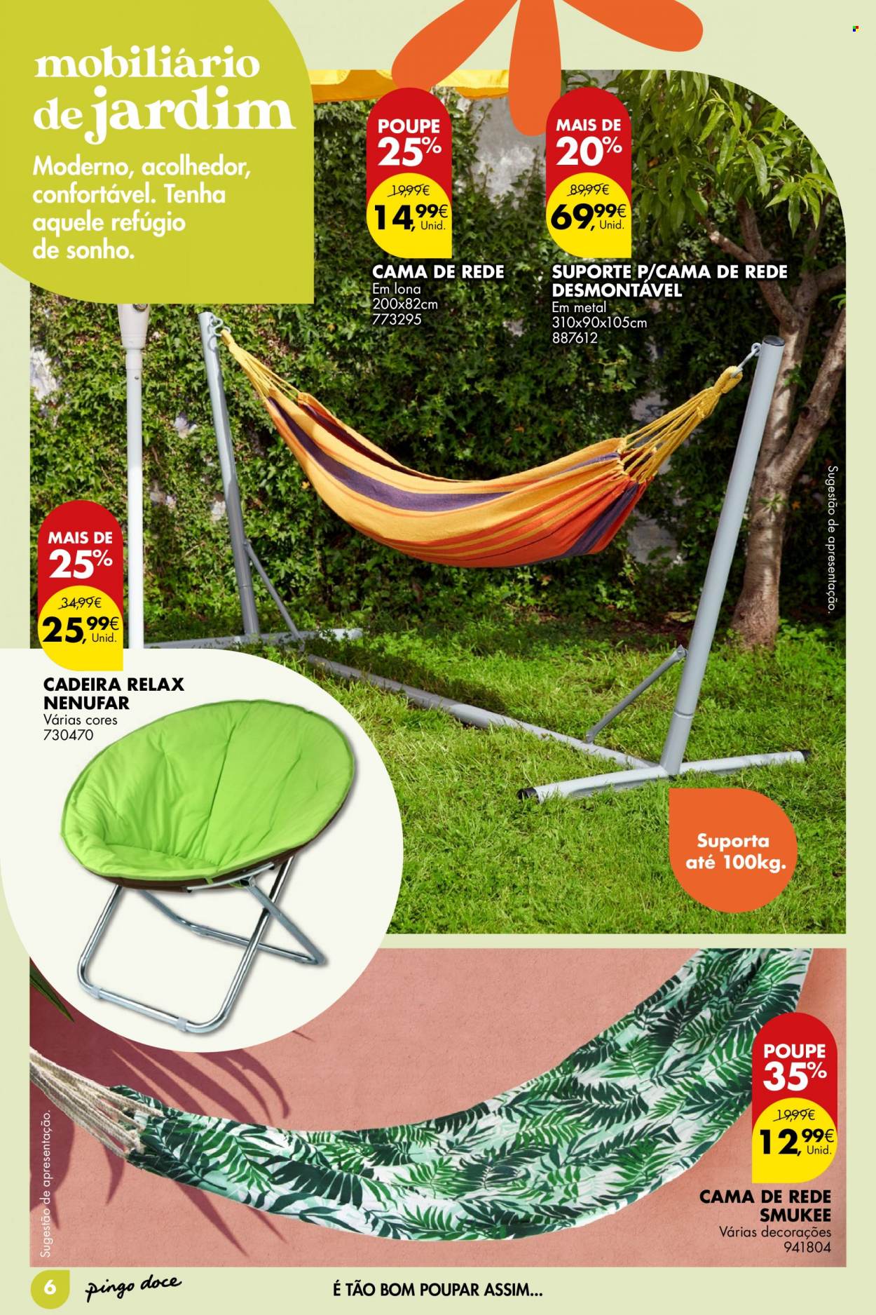 Folheto Pingo Doce - 9.5.2023 - 5.6.2023 - Produtos em promoção - cadeira. Página 6.