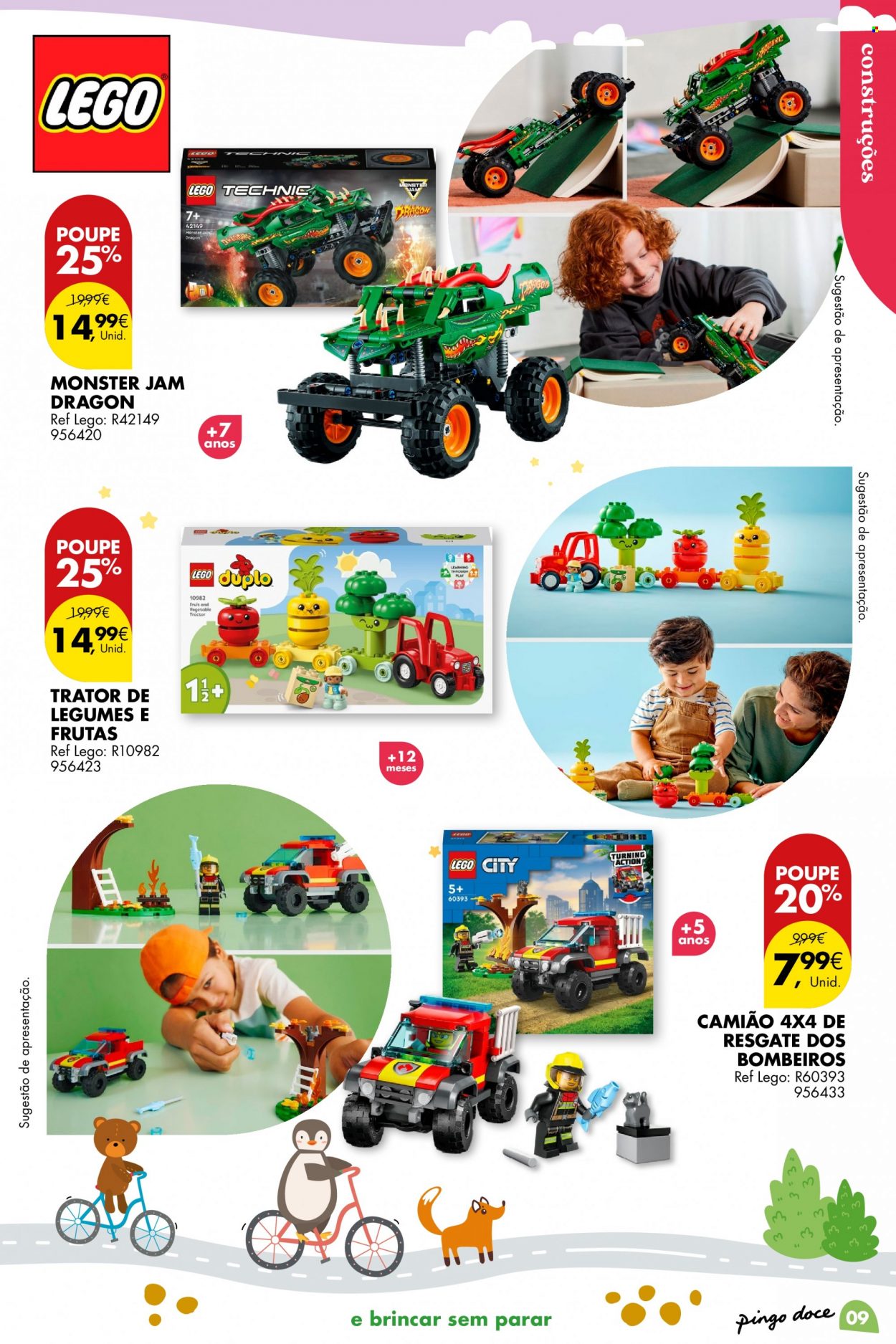 thumbnail - Folheto Pingo Doce - 9.5.2023 - 5.6.2023 - Produtos em promoção - LEGO, LEGO City, LEGO Duplo. Página 9.