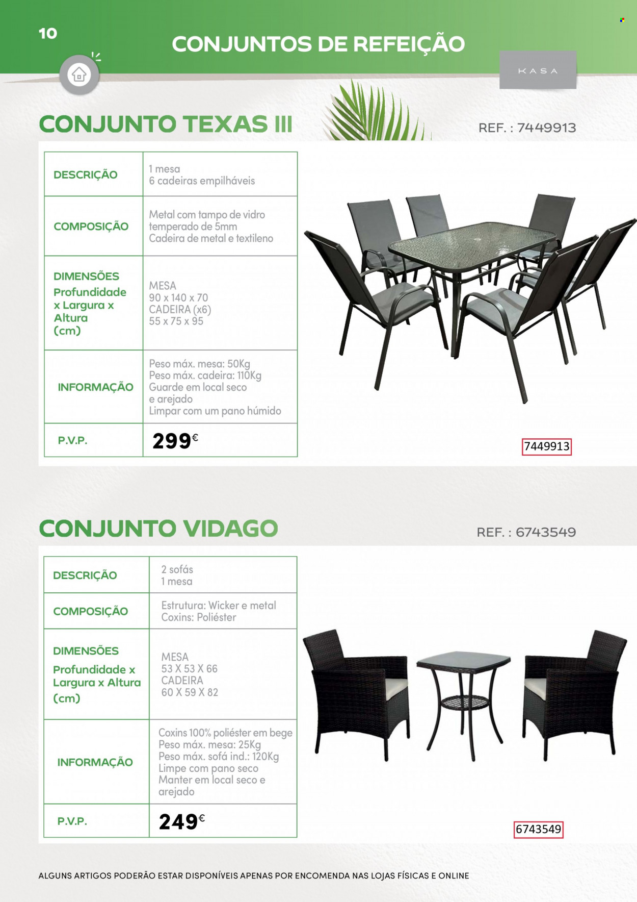 thumbnail - Folheto Continente - 11.5.2023 - 6.8.2023 - Produtos em promoção - mesa, cadeira. Página 10.