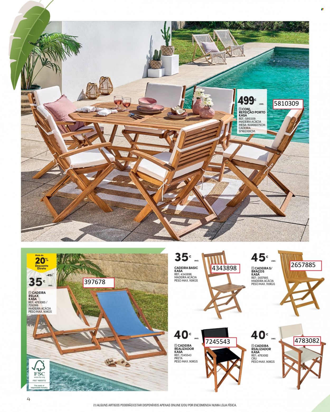 thumbnail - Folheto Continente - 16.5.2023 - 25.6.2023 - Produtos em promoção - mesa, cadeira. Página 4.