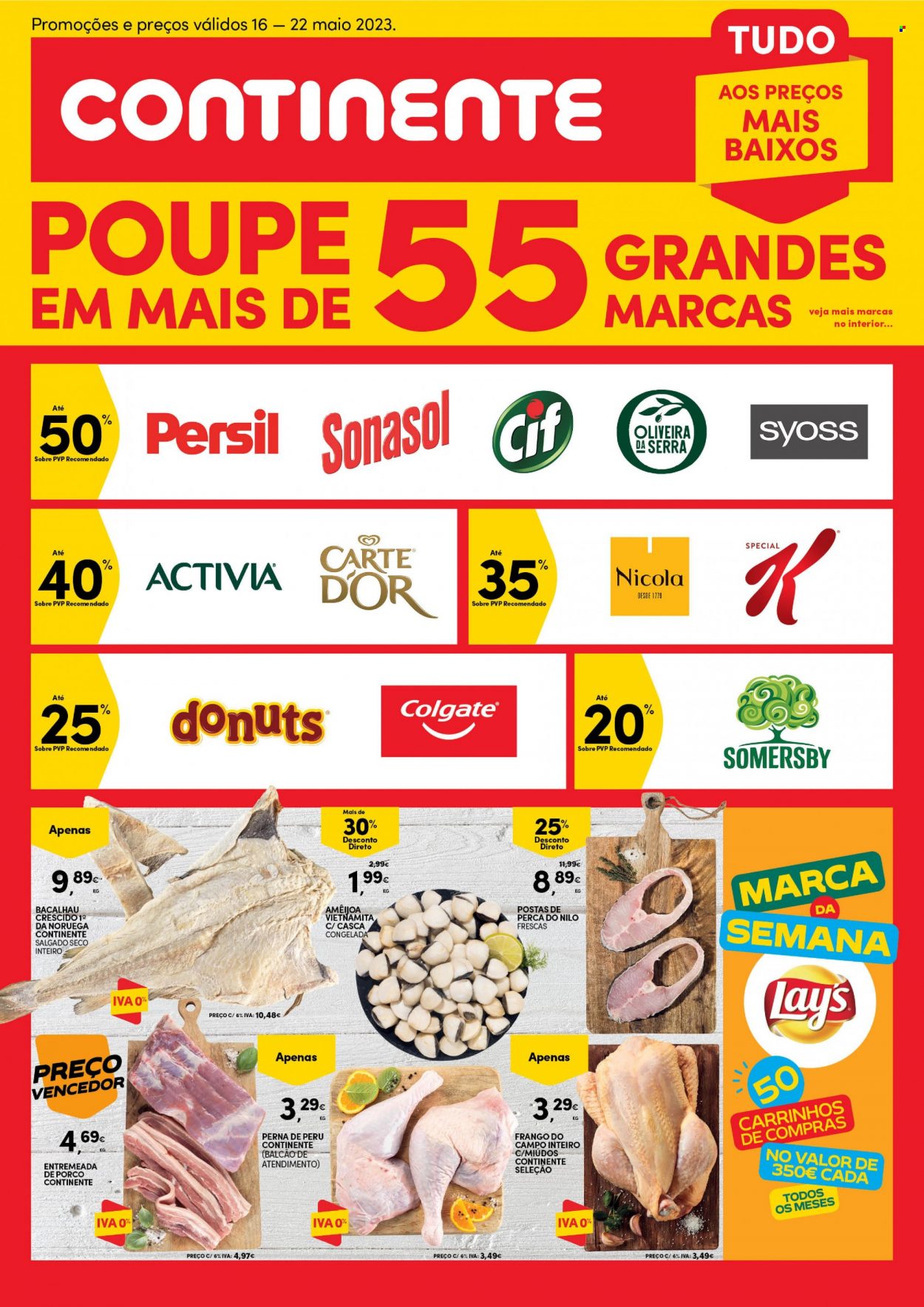 Folheto Continente Bom Dia - 16.5.2023 - 22.5.2023. Página 1